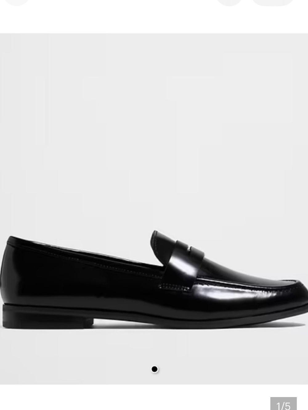 Banana Republic Black Penny Loafers - Classic Dress Shoes Sz 8.5  NWT 
Classic
